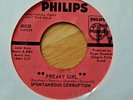 Spontaneous Corruption - Freaky Girl -  60s Garage Psych 45 Record Promo