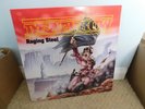 DEATHROW, RAGING STEEL. ORIGINAL VINYL LP, PIC SLEEVE + INNER + POSTCARD, EX
