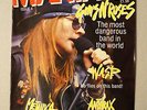 MANIAXE MAGAZINE ISSUE 4 (1989)- GUNS N' ROSES W.A.S.P. ANTHRAX METALLICA