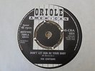 The Contours - Don't Let Her Be Your Baby 1963 UK 45 ORIOLE