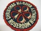 Original  ROSE ROOM  BURNLEY  CHRISTMAS ALL DAY  PATCH   -- RARE northern soul