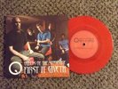 QUEENS OF THE STONE AGE-FIRST IT GIVETH 45 RARE 2003 RED VINYL BRITISH IMPORT