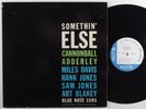 CANNONBALL ADDERLEY/MILES DAVIS Somethin' Else BLUE NOTE LP mono W. 63rd
