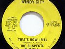THE SUSPECTS-THAT'S HOW I FEEL ON WINDY CITY 70S SOUL 45-STRONG VG+ HEAR