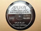 EVERLY BROTHERS - Love Of My Life / Problems 78 rpm disc (A+++)