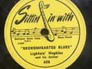 HEAR BLUES 78 - Lightnin Hopkins - Brokenhearted Blues - Sittin in with 658