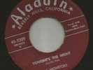 DOOWOP R&B bw/ JUMP -- MONITORS - TONIGHTS THE NIGHT - HEAR - 1956 ALADDIN