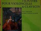 STU 70166 Bach 3 Sonatas For Cello & Clavecin / Tortelier / Veyron-Lacroix