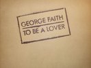 George Faith ?– To Be A Lover (Vinyl) ILPS 9504