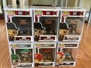 6 Funko Pop Rocks, Run Dmc, Jam Master Jay, Tupac, Flavor Flav, in Hard Cases