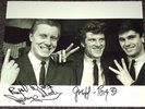 Johnny Hutchinson The Big Three Brian Griffiths Signed Photo Rare  The Beatles