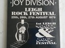 Joy Division Live at LEIGH Rock Festival Limited No 475/1000 VINYL LP is MINT