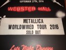 Metallica/Live at Webster Hall, New York September 2016, Vinyl 3LP (used)