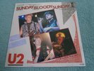 U2 SUNDAY BLOODY SUNDAY RED LIGHT ISLAND 7S-94 BONO EDGE JAPANESE INSERT