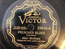Victor 23514 Allen Brothers PREACHER BLUES  E+ 78 rpm 1931 rare and clean