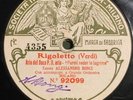 Fonotipia . tenore ALESSANDRO BONCI . Rigoletto . original Cover . Nm