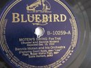 Bennie Moten - 78rpm single 10-inch – Bluebird #B-10259 Moten’s Swing