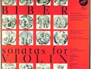 3 LP VOX BOX Biber LAUTENBACHER Violin Sonatas RED STEREO STICKER SVBX-552