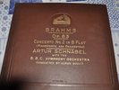 His master's voice Brahm's Op.83 con No.2 in B Flat Artur Schnabel with B.B.C.