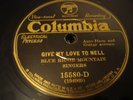 Blue Ridge Mountain Singers GIVE MY LOVE TO NELL / THE LETTER THAT NEVER CAME