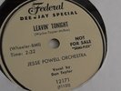 Dan Taylor - 78rpm single 10-inch – Federal D.J. #12171 Leavin’ Tonight