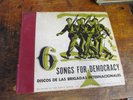 LAS BRIGADAS INTERNACIONALES Songs for Democracy 3X78 signed by Paul Robeson VG+