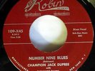 JACK DUPREE 45 Stumbling Block Blues / Number Nine REPRO r&b NEAR-MINT d1815