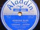 LIGHTNIN' HOPKINS 78 ALADDIN 3035 MORNING BLUES