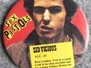 5x Vtg Original 1977 Sex Pistols Sid Vicious Pin Badge Button Punk Music 55mm