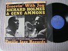 RICHARD HOLMES GENE AMMONS Groovin' With Jug  LP 33T JAZZ Orig US 1961  VG++/F
