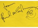 Beatles Paul McCartney Autograph With Doodle (UK)