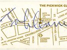 John Lennon Autographed Pickwick Club London Business Card (UK)