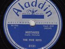 FIVE KEYS - Aladdin 3131 - Mistakes / How Long - 1952 DOO-WOP 78 VG+