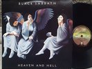 BLACK SABBATH - HEAVEN AND HELL   RARE BLUE VINYL NM/VG+ '80 RI VERTIGO 6302017