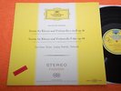 Hoelscher Demus Brahms Cello Sonatas DGG Ed1 SLPM 138 012 Stitched 11/58 NM