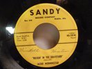 JACKIE MORNINGSTAR ROCKIN' IN THE GRAVEYARD // NO DATE SANDY ROCKABILLY 45 RARE