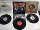 3 GRATEFUL DEAD VINYL LP RECORDS - DYLAN & THE DEAD & 2 OTHERS - VINTAGE EUC