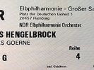 2x Konzert Karten Thomas Hengelbrock Elbphilharmonie
