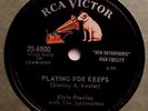 VERY RARE Elvis Presley 78 RPM - Playing For Keeps - Too Much - RCA Victor 6800
