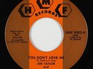 R&B Soul 45 - Joe Taylor & The Dominoes - You Don't Love Me - HMF - mp3