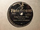 BLIND LEMON JEFFERSON - Long Lonesome Blues - Rare PARAMOUNT pre-war 78 #12354