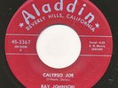RAY JOHNSON on Aladdin —CALYPSO JOE— exotica r&b popcorn 45 | ORIG | VG++