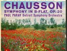 MERCURY 2-TRACK TAPE MDS5-26: CHAUSSON - SYMPHONY IN B-FLAT / PARAY / TAS