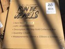 NEW Run The Jewels Stay Gold Collectors Metal Box Clear Vinyl RSD 2018 Slip Mat