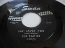 The Beatles 45 record SHE LOVES YOU, Swan 1964