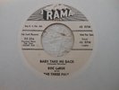 RARE ROCKABILLY 45 ROC LARUE & 3 PALS ON RAMA DJ BABY TAKE ME BACK/TEENAGE BLUES