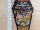 IRON MAIDEN woven coffin Patch lim. 18/66 Powerslave Accept Judas Priest Saxon