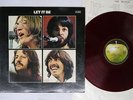 BEATLES LET IT BE APPLE AP-9009 Japan Red Vinyl VINYL LP
