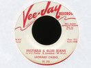 LEONARD CARBO Pigtails & Blue Jeans on Vee Jay Promo R&B Rocker 45 Hear