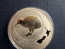  New-Zealand Silber 1-Dollar Münze 2009, Kiwi vergoldet